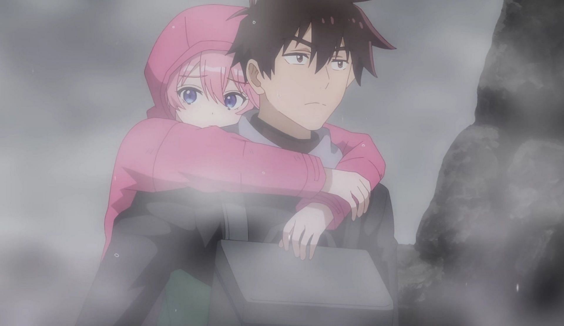 Arata and Ouka in the episode (Image via Doga Kobo)